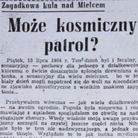 Całe Podkarpacie widzi UFO - czyli sprawa, którą chciano zataić (1984)